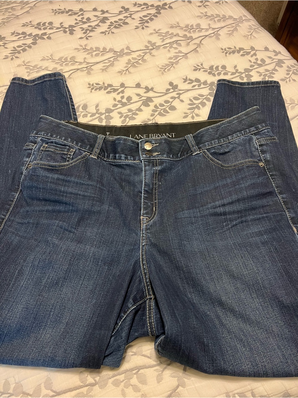 Lane Bryant Indigo Straight-Leg Stretch Jeans